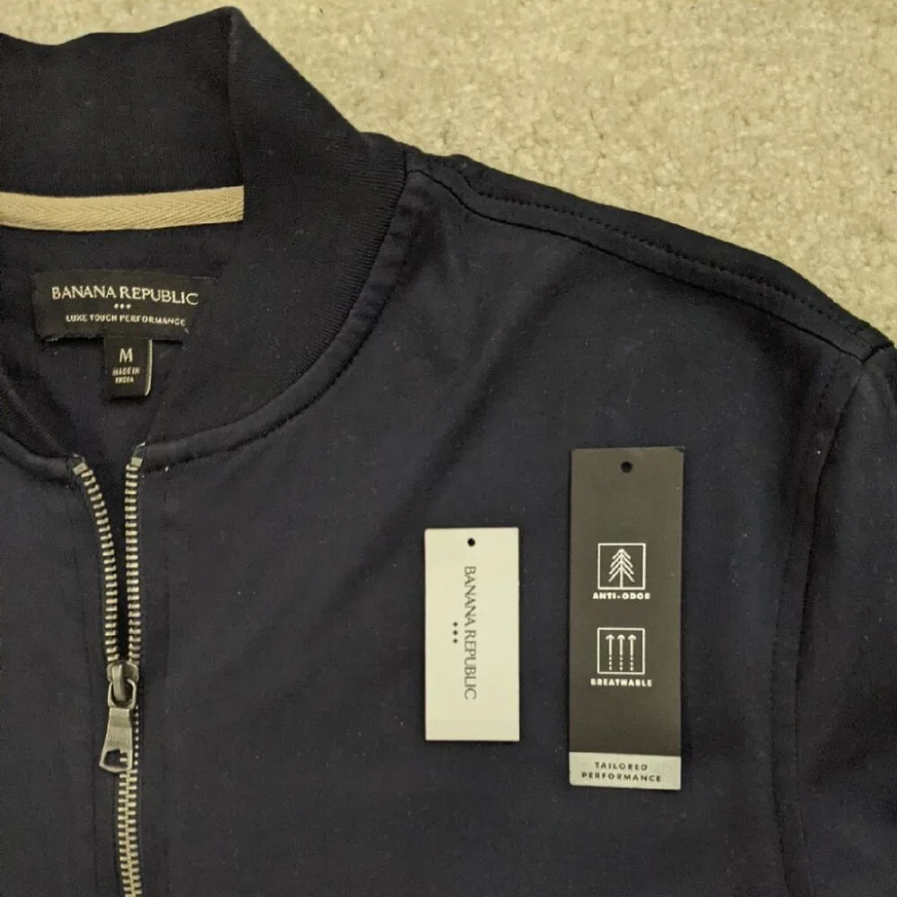 Banana Republic Factory blue bomber jacket